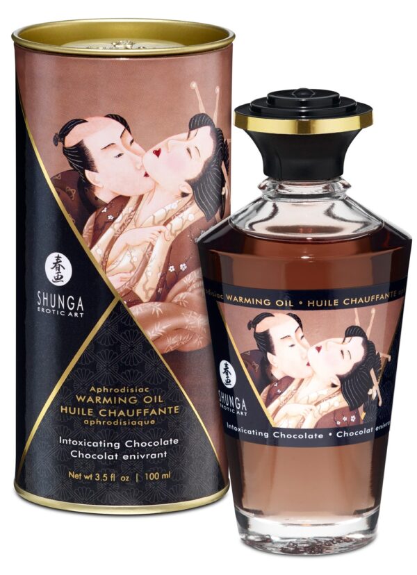 Huile chauffante aphrodisiaque - Chocolat enivrant 100ml – Image 3