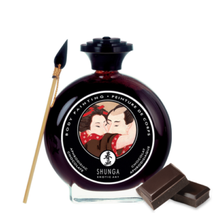 Peinture de corps embrassable - Chocolat noir