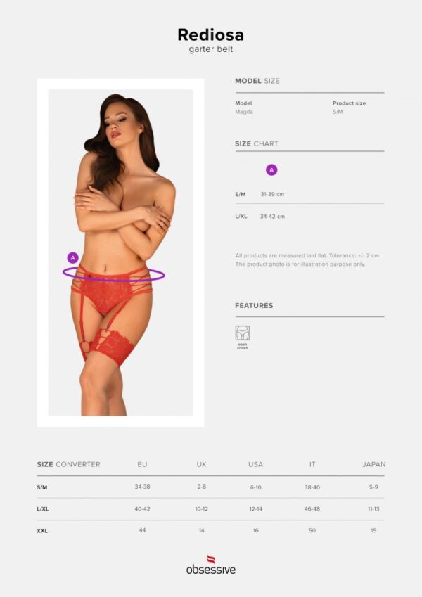 Rediosa Porte-jarretelles - Rouge – Image 8