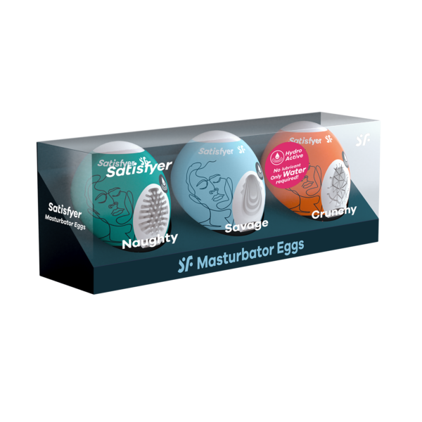 Ensemble Oeufs masturbateurs 3 pièces Naughty, Savage, Crunchy – Image 3