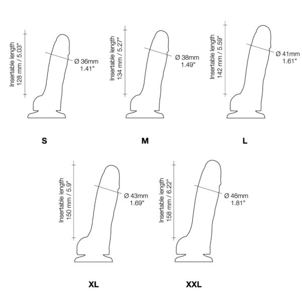 Sliding Skin - Dildo réaliste - Noir – Image 8
