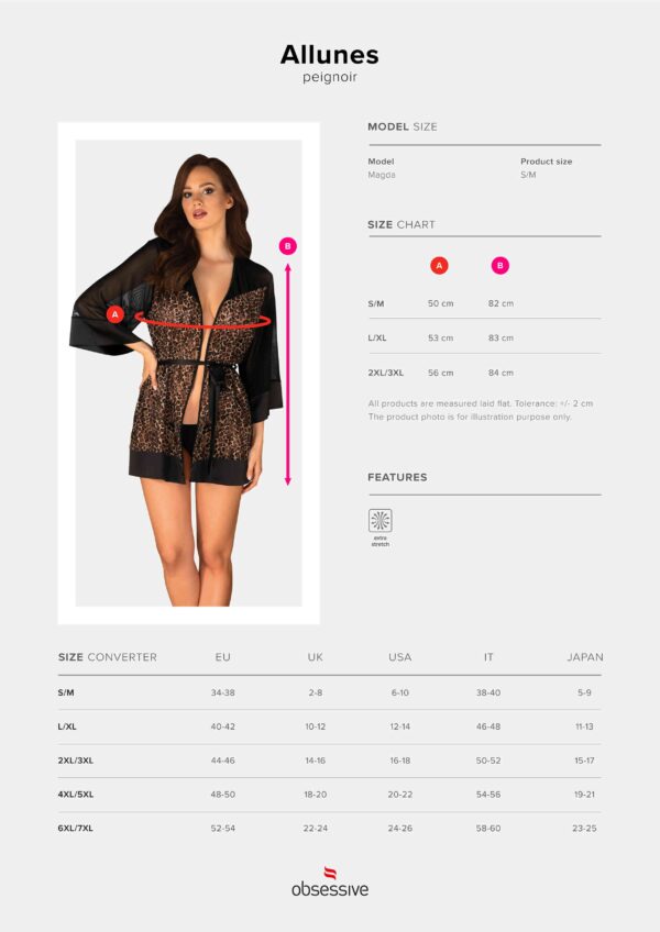 Allunes Peignoir - Noir – Image 16