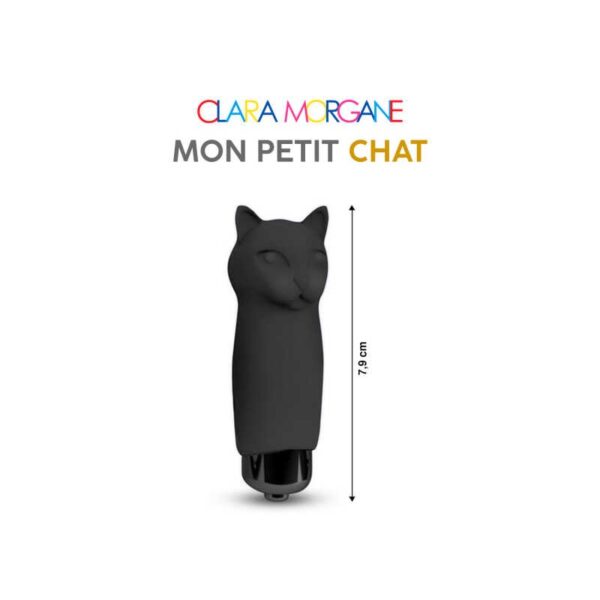 Mini vibromasseur Mon petit chat Clara Morgane - Noir – Image 3