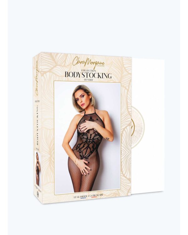Le numéro 12 bodystocking Clara Morgane - Noir – Image 4