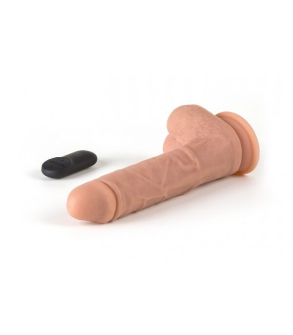 VIBROMASSEUR RÉALISTE ET ROTATION "R10" 21CM AVEC TÉLÉCOMMANDE chair – Image 3