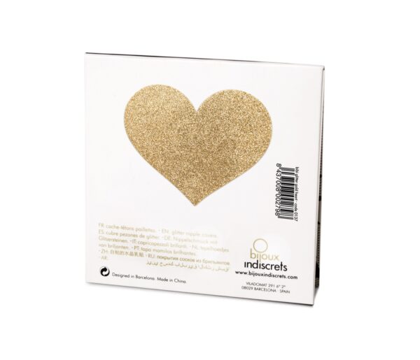 Flash - Cache-tétons Coeur - Or – Image 6