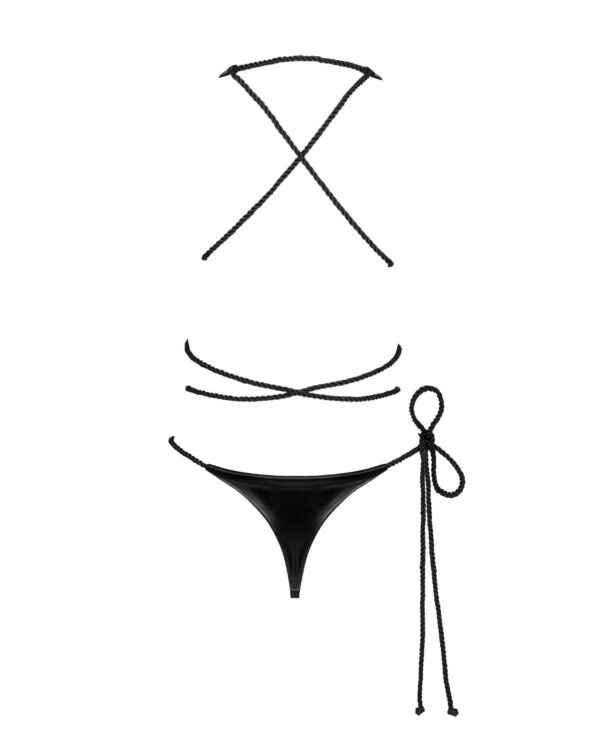 Cordellis body ouvert - Noir wetlook – Image 9