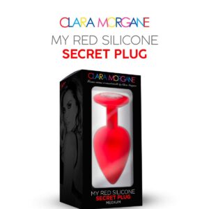 My red silicone secret plug medium