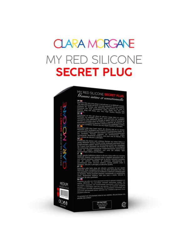 My red silicone secret plug medium – Image 3