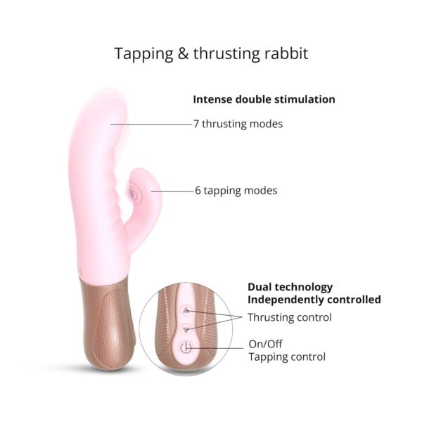 Vibromasseur Rabbit Sassy Bunny - Baby Pink – Image 3