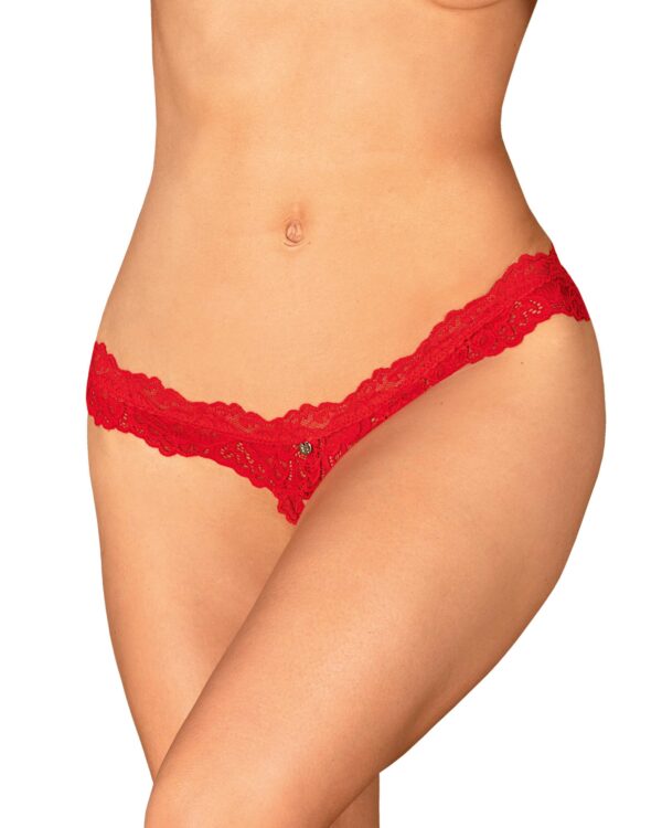 Amor Cherris string ouvert - Rouge – Image 4