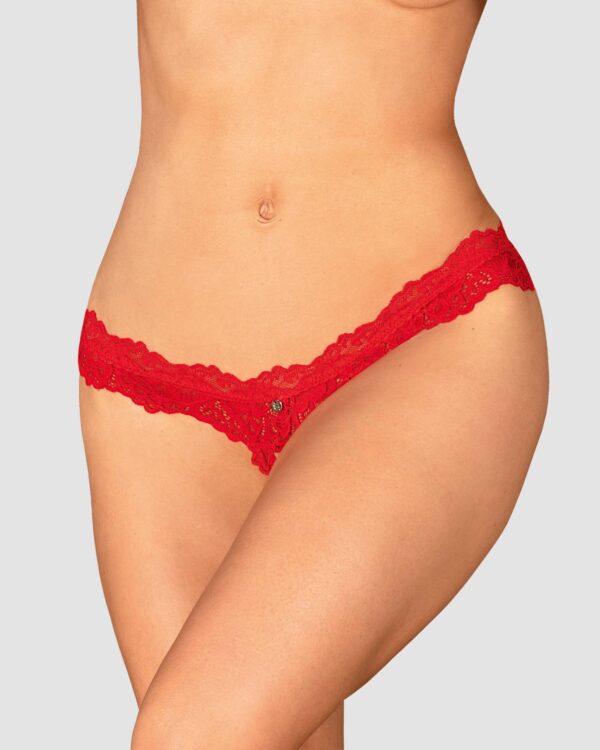 Amor Cherris string ouvert - Rouge – Image 10