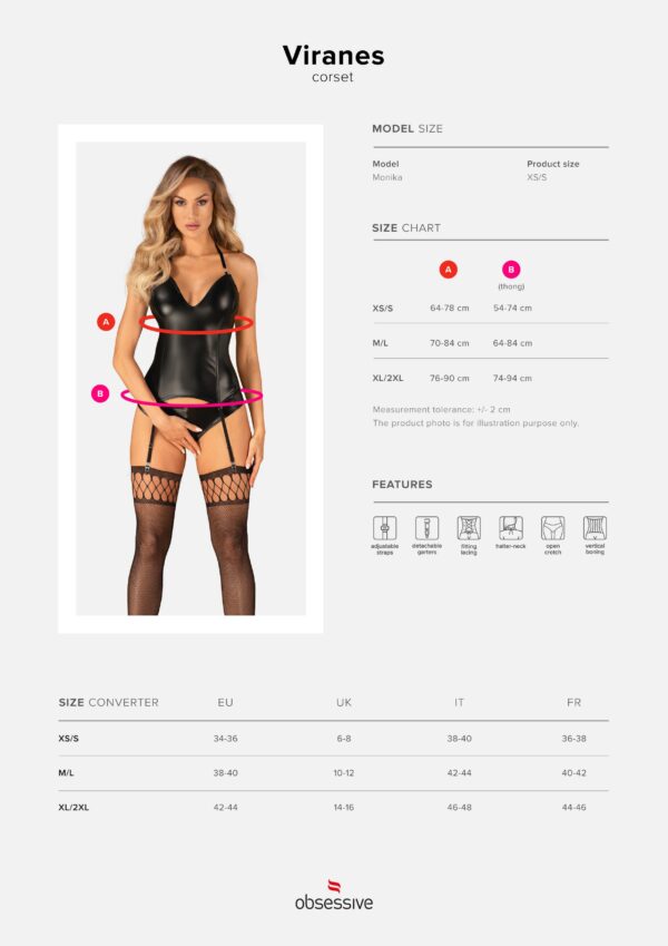 Viranes corset et string - Noir – Image 10