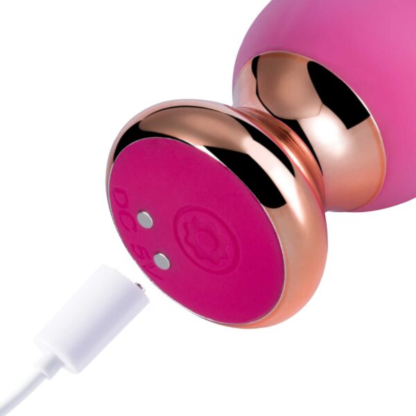 Pink holic - Plug anal vibrant télécommandé incurvé - Rose – Image 5