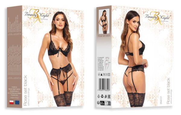 Rose ensemble 3 pièces - Noir – Image 9