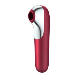 Stimulateur vibromasseur connecté Satisfyer Dual Love - Fuchsia